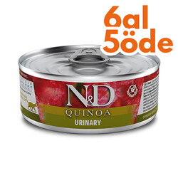 ND 2178 Quinoa Urinary İdrar Yolları Sağlığı için Kinoa ve Ördekli Kedi Konservesi 80 Gr - 6 Al 5 Öde - N&D