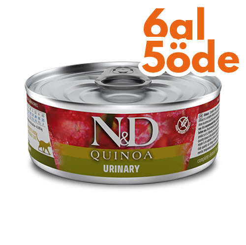 Nd 2178 Quinoa Urinary Idrar Yollari Sagligi Icin Kinoa Ve Ordekli Kedi Konservesi 80 Gr 6 Al 5 Ode Kedi Yas Mamalari N D Naturel Delicious