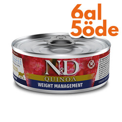ND 2192 Quinoa Weight Management Kilo Kontrolü için Kinoa ve Kuzulu Kedi Konservesi 80 Gr - 6 Al 5 Öde - N&D