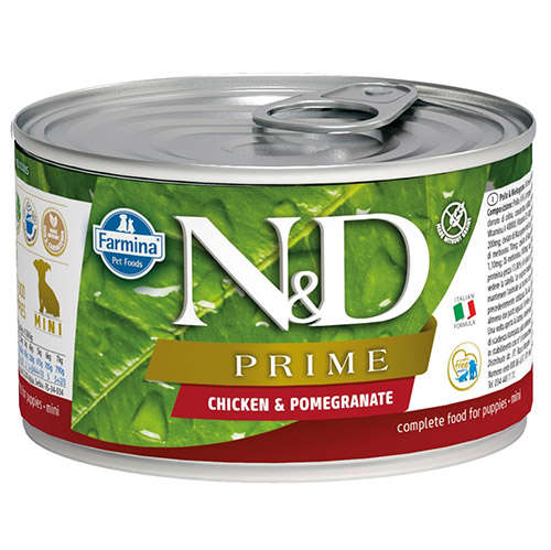 Nd 2260 Puppy Mini Prime Tavuk Ve Nar Yavru Kopek Konserve Mamasi 140 Gr Kopek Yas Mamalari N D Naturel Delicious