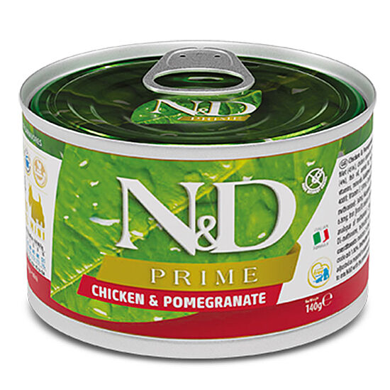 ND 2277 Mini Prime Tavuk ve Nar Köpek Konserve Maması 140 Gr - 1