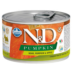N&D (Naturel&Delicious) - ND 2291 Mini Balkabaklı ve Yaban Domuzlu Köpek Konservesi 140 Gr
