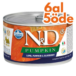 ND 2338 Mini Pumpkin Balkabaklı Kuzu Etli ve Yaban Mersini Köpek Konservesi 140 Gr - 6 Al 5 Öde - N&D