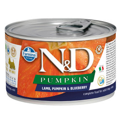 ND 2338 Mini Pumpkin Balkabaklı Kuzu Etli ve Yaban Mersini Köpek Konservesi 140 Gr - N&D