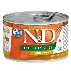 N&D (Naturel&Delicious) - ND 2345 Mini Balkabaklı ve Bıldırcın Etli Köpek Konservesi 140 Gr