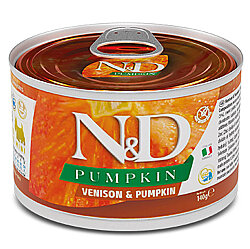 ND 2352 Mini Balkabaklı ve Geyik Etli Köpek Konservesi 140 Gr - N&D
