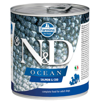 ND 2475 Ocean Somon ve Morina Balıklı Köpek Konservesi 285 Gr - 1