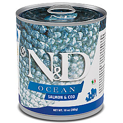 ND 2475 Ocean Somon ve Morina Balıklı Köpek Konservesi 285 Gr - N&D