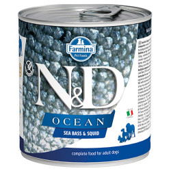 N&D (Naturel&Delicious) - ND 2482 Ocean Levrek ve Mürekkep Balıklı Köpek Konservesi 285 Gr