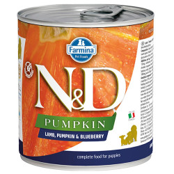 ND 2550 Puppy Balkabak Kuzu Etli ve Yaban Mersini Yavru Köpek Konservesi 285 Gr - N&D