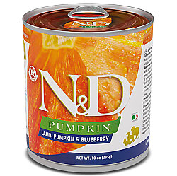 ND 2581 Balkabaklı Kuzu Etli ve Yaban Mersini Köpek Konservesi 285 Gr - N&D