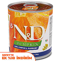 ND 2581 Balkabaklı Kuzu Etli ve Yaban Mersini Köpek Konservesi 285 Gr - N&D