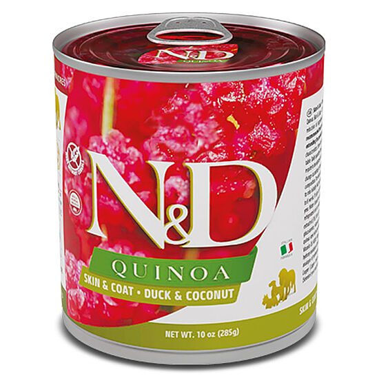 ND 2628 Quinoa Skin&Coat Deri Tüy Sağlığı Kinoa, Ördek, H. Cevizli Köpek Konservesi 285 Gr - 1