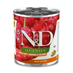N&D (Naturel&Delicious) - ND 2635 Quinoa Skin&Coat Deri Tüy Sağlığı Kinoa, R.Balığı, H. Cevizli Köpek Konservesi 285 Gr