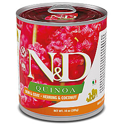 ND 2635 Quinoa Skin&Coat Deri Tüy Sağlığı Kinoa, R.Balığı, H. Cevizli Köpek Konservesi 285 Gr - N&D