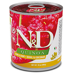 ND 2642 Quinoa Skin&Coat Deri Tüy Sağlığı Kinoa, Bıldırcın, H. Cevizli Köpek Konservesi 285 Gr - N&D
