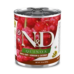 N&D (Naturel&Delicious) - ND 2659 Quinoa Skin&Coat Deri Tüy Sağlığı Kinoa ve Geyikli Köpek Konservesi 285 Gr