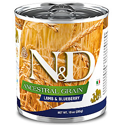 ND 2697 Düşük Tahıl Kuzu Etli ve Yaban Mersinli Köpek Konservesi 285 Gr - N&D