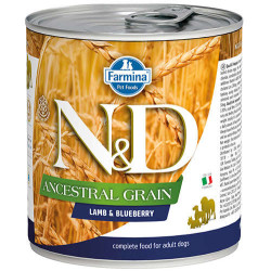 N&D (Naturel&Delicious) - ND 2697 Düşük Tahıl Kuzu Etli ve Yaban Mersinli Köpek Konservesi 285 Gr