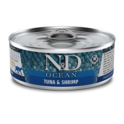ND 2888 Ocean Ton Balıklı ve Karidesli Kedi Konservesi 80 Gr - N&D