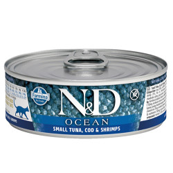 N&D (Naturel&Delicious) - ND 2895 Ocean Ton Morina Balıklı ve Karidesli Kedi Konservesi 80 Gr