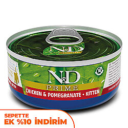 ND 2901 Prime Kitten Tavuk Etli ve Narlı Yavru Kedi Konservesi 70 Gr - N&D