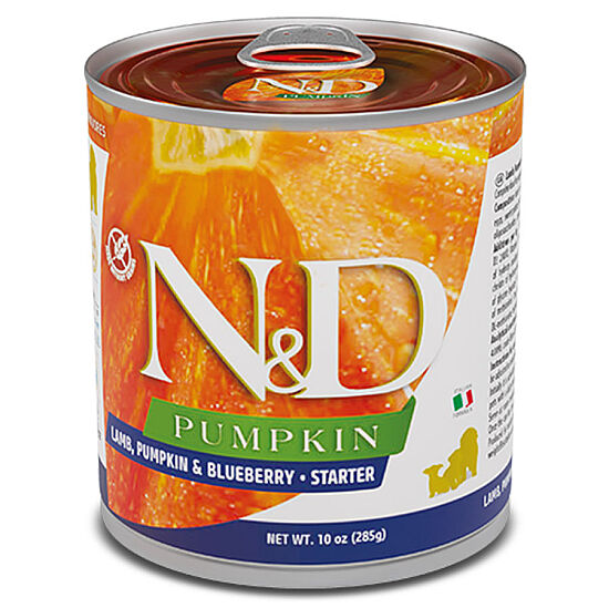 ND 5698 Starter Pumpkin Balkabaklı Kuzu Yaban Mersinli Yavru Köpek Konservesi 285 Gr - 1