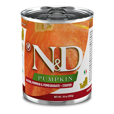 ND 5742 Starter Balkabak, Tavuk, Nar Yavru Başlangıç Köpek Konservesi 285 Gr - 1