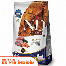 ND Brown Kuzu ve Havuç Kahverengi Tüylü Mini Irk Tahılsız Köpek Maması 5 Kg - N&D