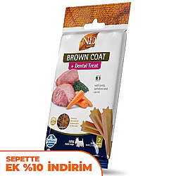 ND Dental Treat Brown Coat Mini Köpek Ödülü 60 Gr - (7 li Sticks) - N&D