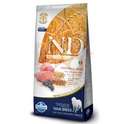 ND Düşük Tahıl Kuzulu Büyük Irk Köpek Maması 12 Kg + 4 Adet Temizlik Mendili - N&D