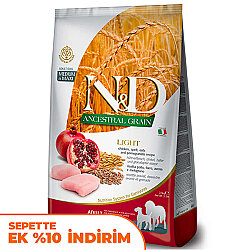 ND Düşük Tahıl Light Orta ve Büyük Irk Tavuk Nar Köpek Maması 2,5 Kg - N&D