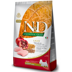 ND Düşük Tahıl Mini Light Küçük Irk Tavuk Nar Köpek Maması 2,5 Kg - N&D