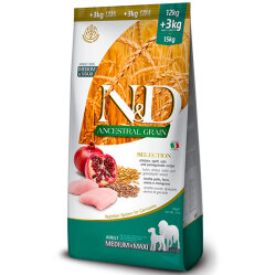 ND Düşük Tahıl Tavuk Nar Orta ve Büyük Irk Köpek Maması 12 + 3 Kg - 2