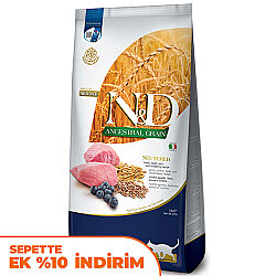 ND Düşük Tahıllı Kuzu Yaban Mersini Kısırlaştırılmış Kedi Maması 10 Kg - N&D
