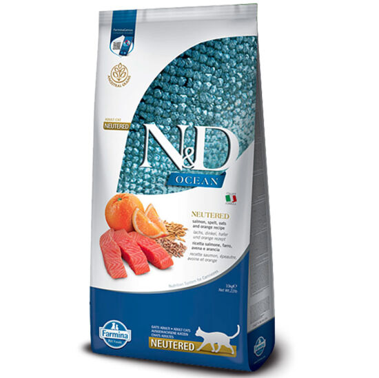 ND Düşük Tahıllı Somon ve Portakal Kısırlaştırılmış Kedi Maması 10 Kg - 1