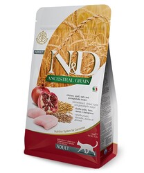 N&D (Naturel&Delicious) - ND Düşük Tahıllı Tavuk Nar Kedi Maması 10 Kg + 4 Adet Temizlik Mendili
