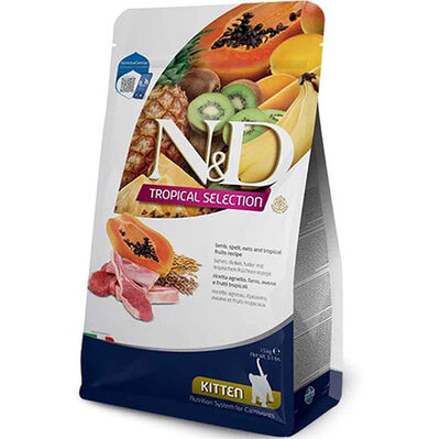 ND Kitten Tropical Selection Kuzu Etli Yavru Kedi Maması 1,5 Kg