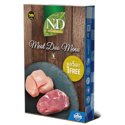 ND Meat Duo Menu Kuzu ve Tavuk Etli Kedi Konservesi 70 Gr - 6 Al 5 Öde - Thumbnail