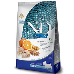 N&D (Naturel&Delicious) - ND Ocean Düşük Tahıl Balık Portakal Küçük Irk Köpek Maması 2,5 Kg