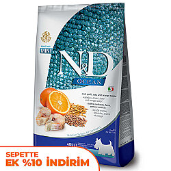 ND Ocean Düşük Tahıl Balık Portakal Küçük Irk Köpek Maması 2,5 Kg - N&D