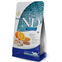 ND Ocean Düşük Tahıllı Morina Balığı Portakal Kedi Maması 5 Kg - N&D