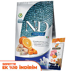ND Ocean Tahılsız Balkabaklı Balıklı Medium Maxi Köpek Maması 12 Kg + ND Köpek Ödülü - N&D