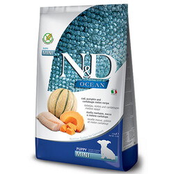 N&D (Naturel&Delicious) - ND Ocean Tahılsız Balkabaklı Morina Balıklı Küçük Irk Yavru Köpek Maması 2,5 Kg