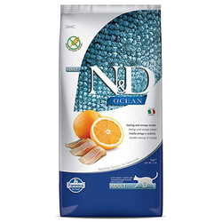 N&D (Naturel&Delicious) - ND Ocean Tahılsız Ringa Balık ve Portakal Kedi Maması 10 Kg 