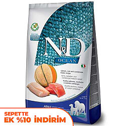 ND Ocean Tahılsız Somon ve Morina Medium Maxi Köpek Maması 2,5 Kg - N&D
