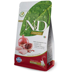 N&D (Naturel&Delicious) - ND Prime Tahılsız Kitten Tavuk Nar Yavru Kedi Maması 5 Kg + 3 Adet Temizlik Mendili