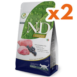N&D (Naturel&Delicious) - ND Prime Tahılsız Kuzu Yaban Mersini Kedi Maması 1,5 Kg x 2 Adet