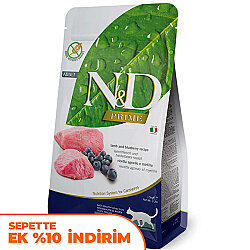 ND Prime Tahılsız Kuzu ve Yaban Mersini Kedi Maması 5 Kg - N&D