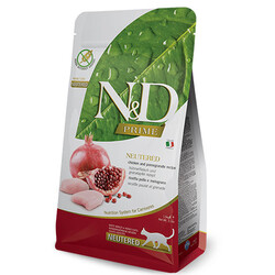 N&D (Naturel&Delicious) - ND Prime Tahılsız Tavuk Nar Kısırlaştırılmış Kedi Maması 1,5 Kg